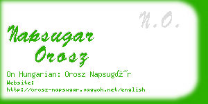 napsugar orosz business card